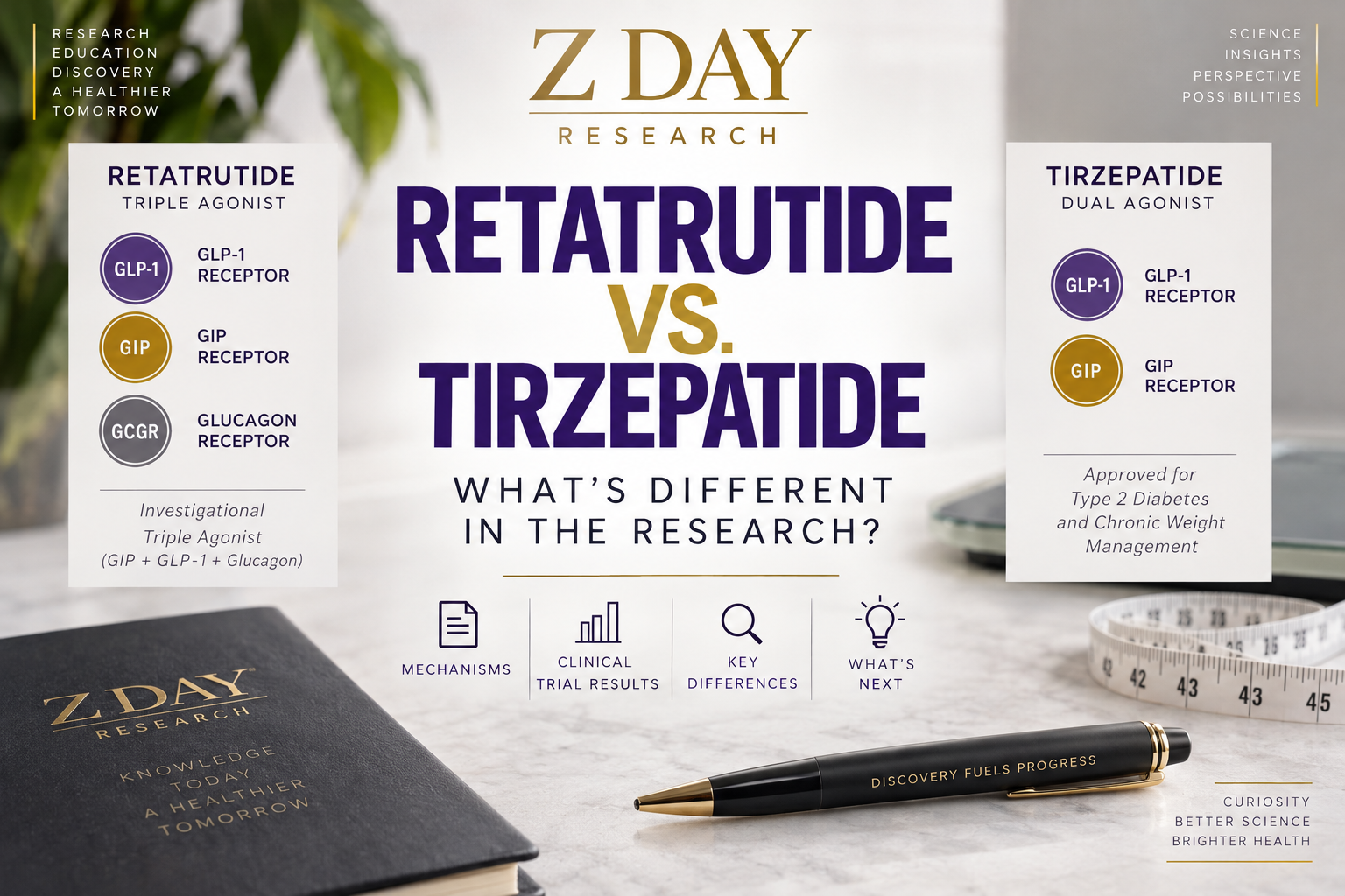 Retatrutide vs. Tirzepatide: What’s Different in the Research?